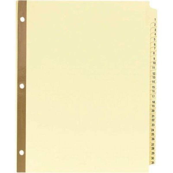 Avery Dennison Avery Laminated Tab Divider, Printed 1 to 31, 8.5"x11", 31 Tabs, Buff/Buff 11308